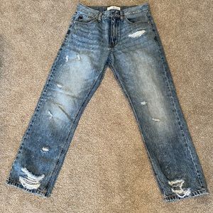 KanCan Distressed Mom Jeans